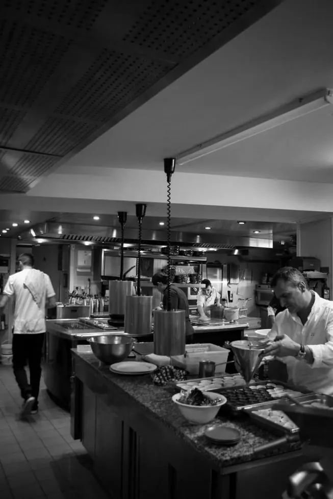 Commercial restaurant kitchen