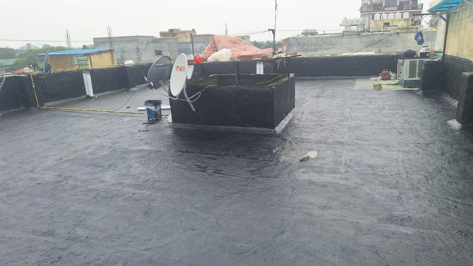 Roof waterproofing completed by PCES on a residential terrace